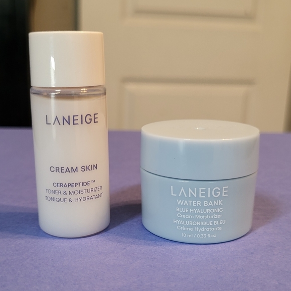 2-Piece Laneige Skincare Set: Cream Skin 15ml & Water Bank 10ml, New - Picture 1 of 5